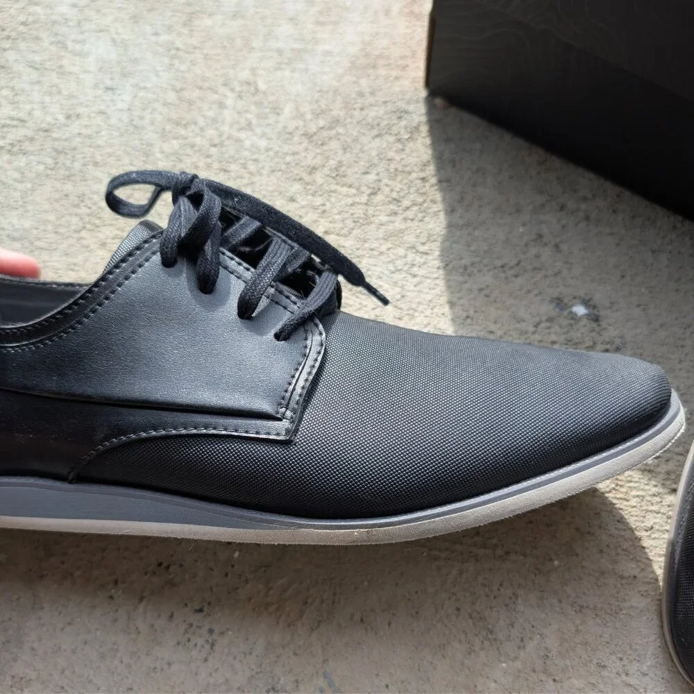 Calvin Klein Men’s Black Lace-Up Dress Shoes | Modern Minimalist | Size 11